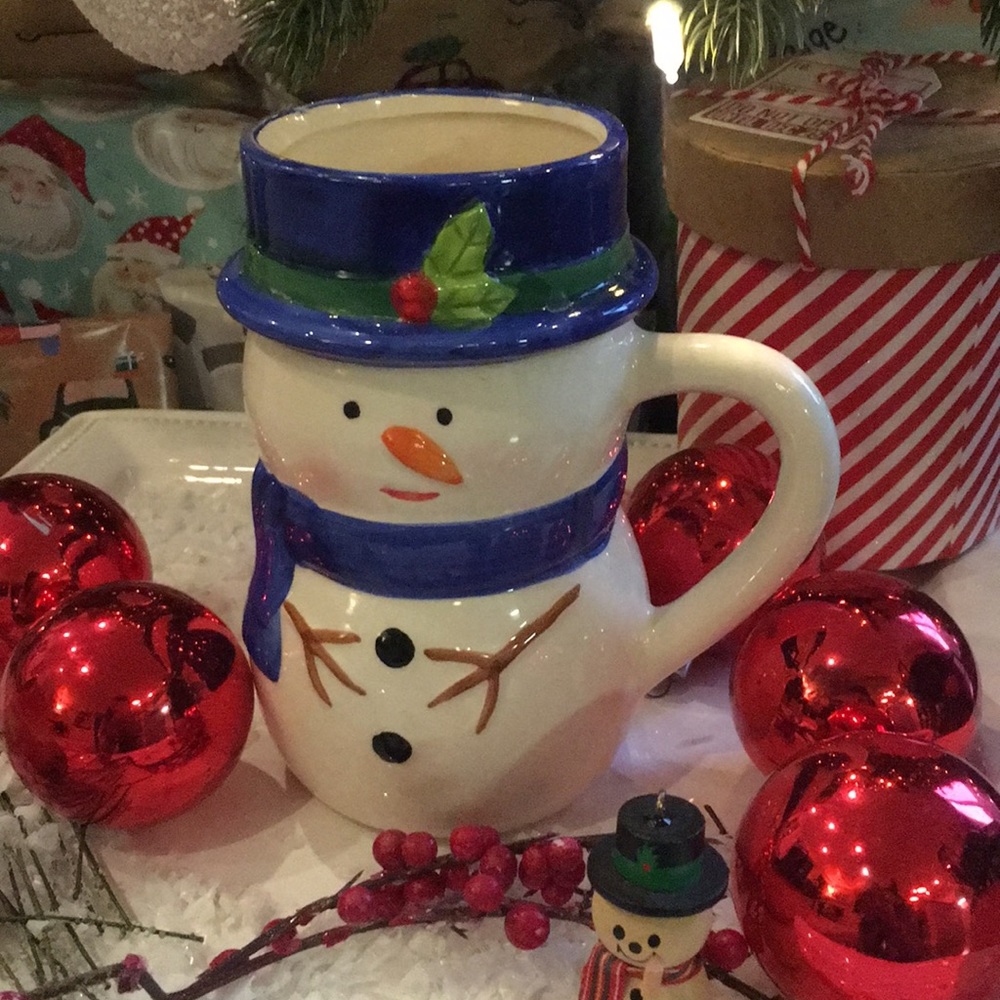 Snowman Mug Bay Island NWOT 6” Tall